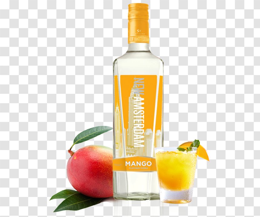 Vodka Sunrise Distilled Beverage New Amsterdam Gin - Alcoholic Drink - Manggo Transparent PNG