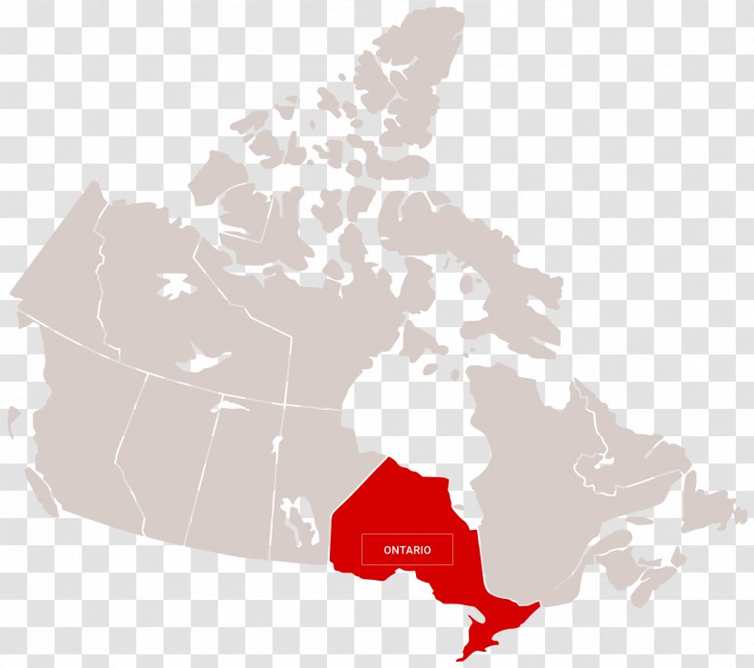 Provinces And Territories Of Canada United States Blank Map - Mapa Polityczna Transparent PNG