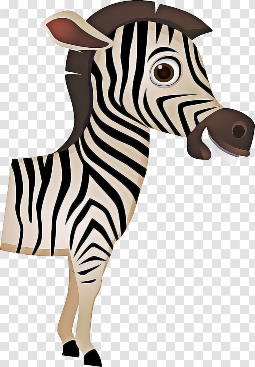 Zebra Cartoon - Wildlife - Snout Transparent PNG