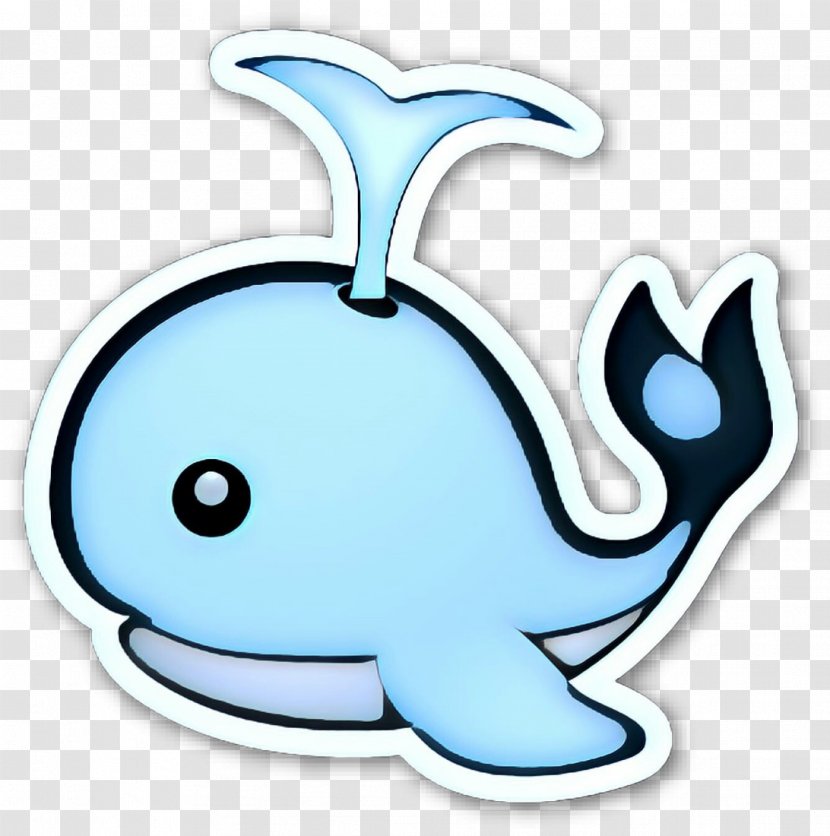 Pop Art Retro Vintage - Blue Whale - Cartoon Transparent PNG