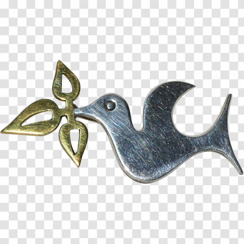 Taxco Brooch Beak Pin Olive Branch Transparent PNG