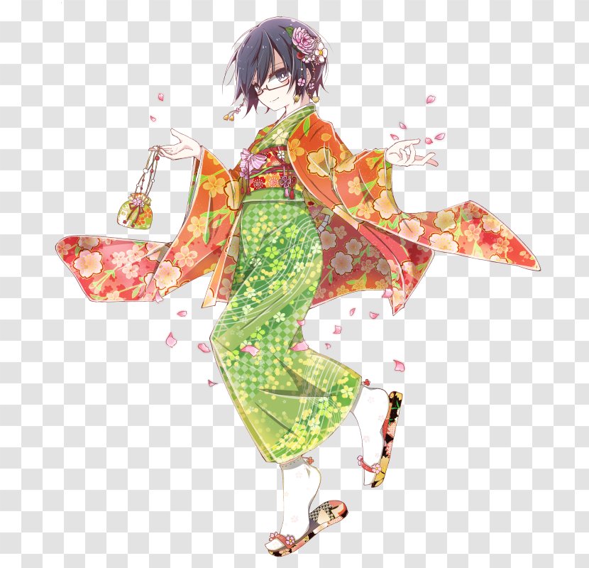 Costume Design Kimono Character - Qx Transparent PNG