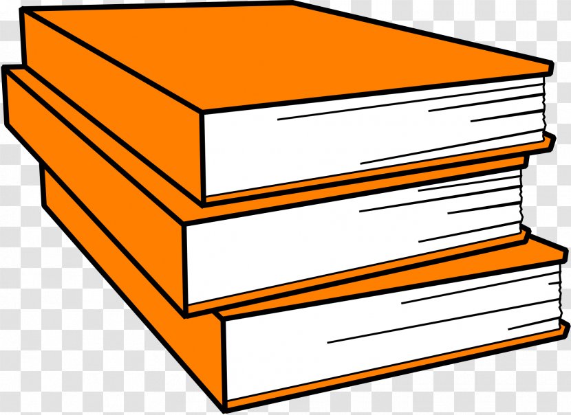 Textbook Free Content Clip Art - Area - Orange Book Transparent PNG