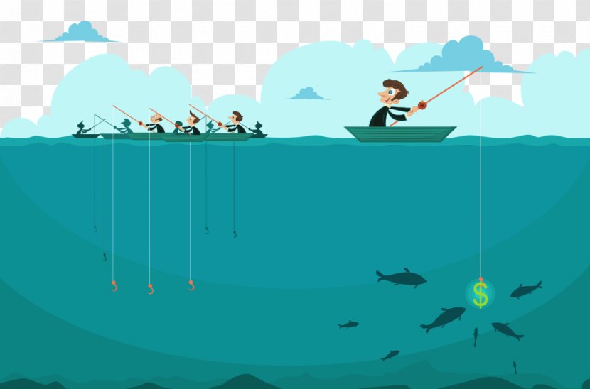 Businessperson Business Development Plan - Vertebrate - Deep Sea Fishing Transparent PNG