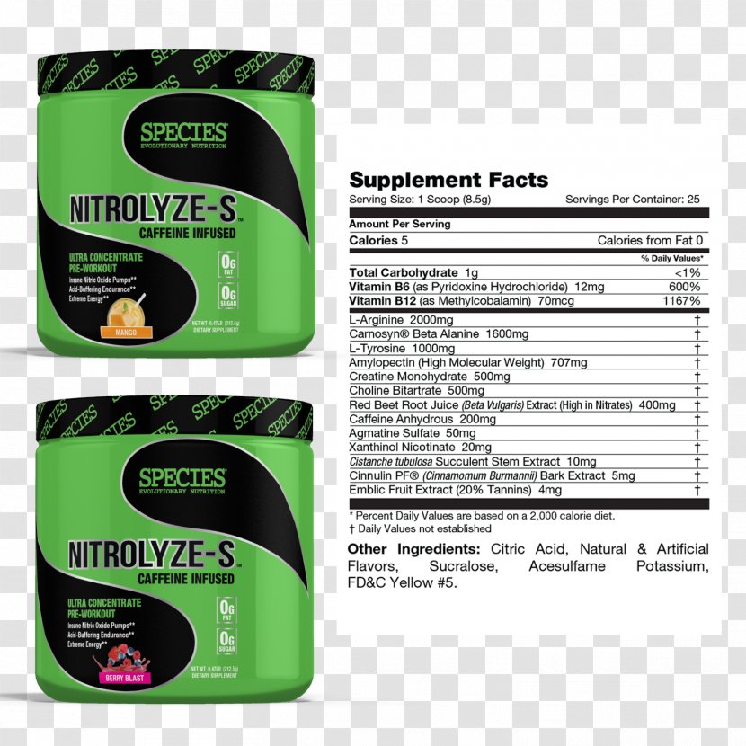 Serving Size Nutrition Berry Guarana Species - Muscular Development Transparent PNG