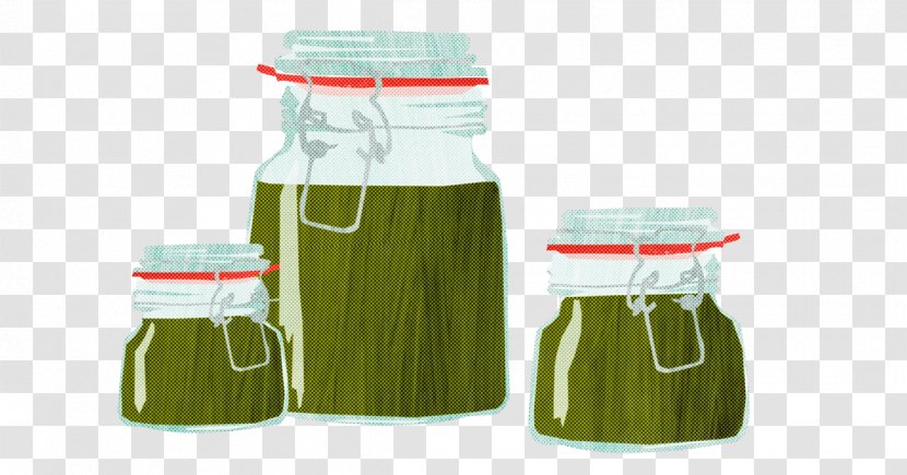 Green Mason Jar Food Storage Containers Preserved Vegetable Juice - Glass - Fruit Preserve Transparent PNG