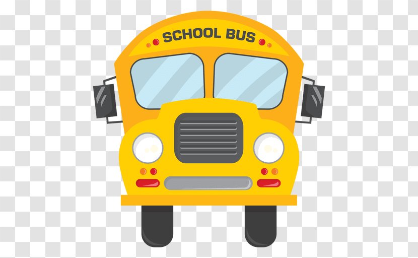 School Bus Yellow - Cartoon Transparent PNG