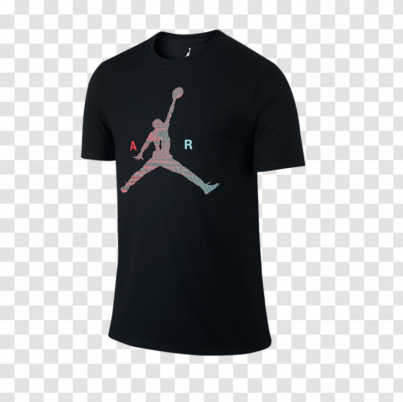 Jumpman T-shirt Air Jordan Crew Neck Nike - Adidas Transparent PNG
