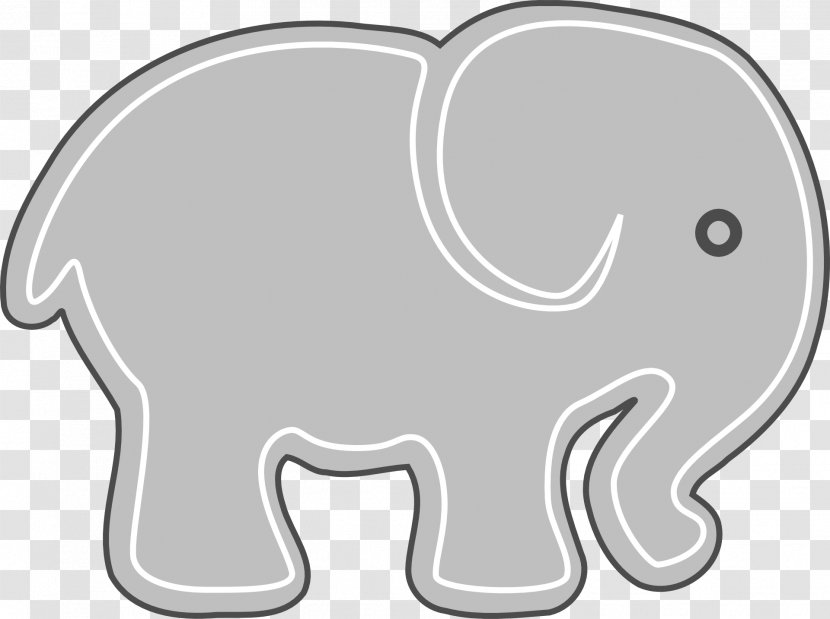 Elephant Drawing - Heart - Safari Transparent PNG