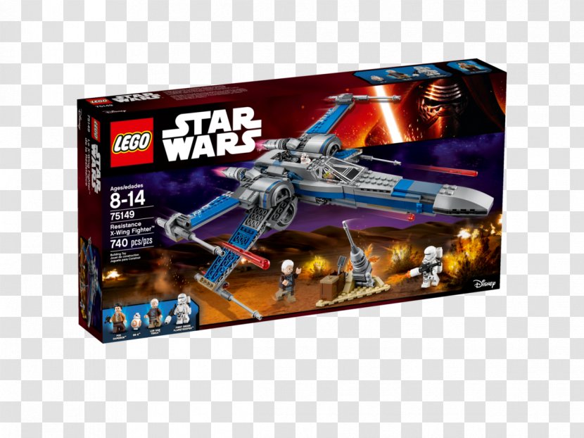 Poe Dameron LEGO 75149 Star Wars Resistance X-Wing Fighter Lego X-wing Starfighter Transparent PNG