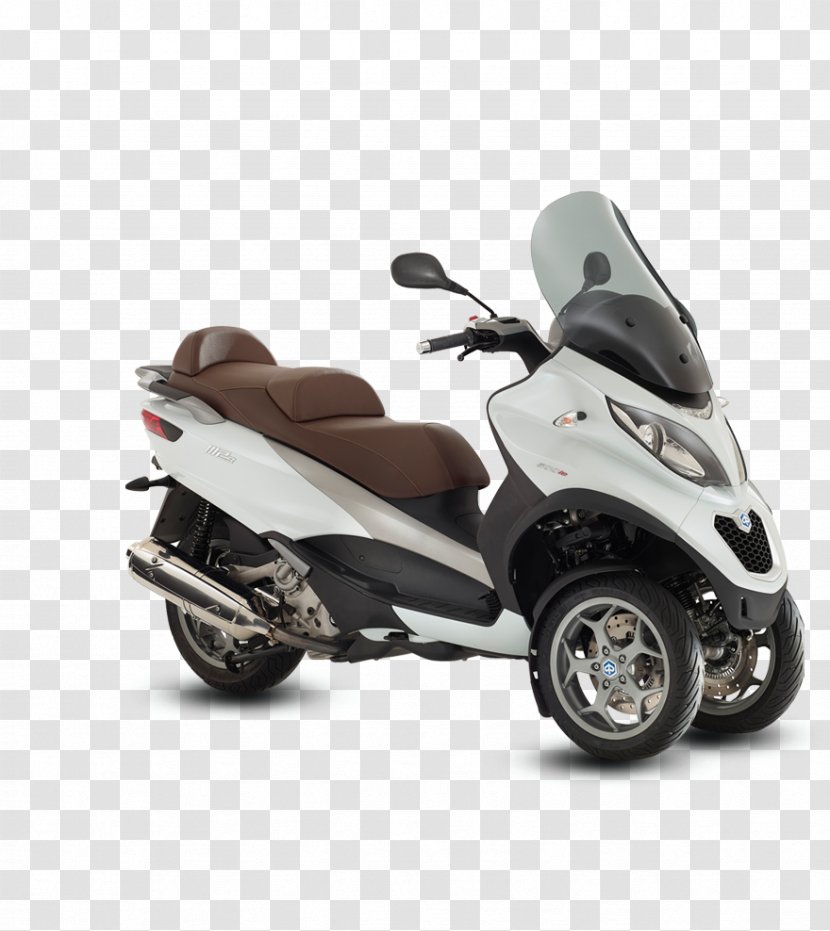 Scooter Piaggio MP3 Motorcycle Three-wheeler - Wheel - Image Transparent PNG