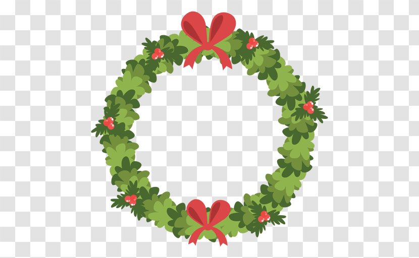 Wreath Christmas Garland - Ornament - Floral Transparent PNG