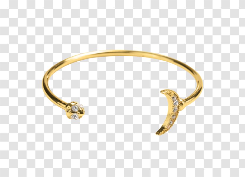 Bangle Bracelet Ring Body Jewellery - Half Moon Necklace 14k Transparent PNG