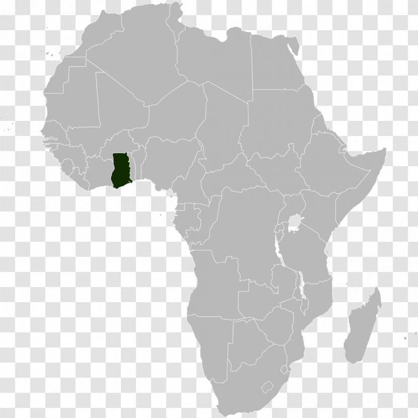 Benin Blank Map - Black And White - South Africa Transparent PNG