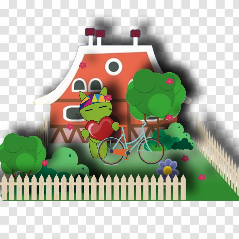 Cartoon House Drawing Download - Area - Free Transparent PNG