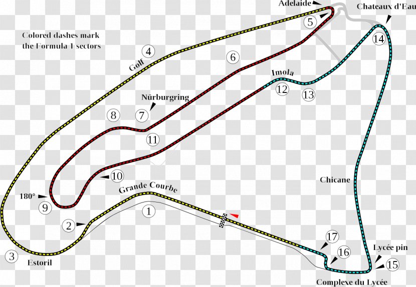 Circuit De Nevers Magny-Cours Formula 1 French Grand Prix Indianapolis Motor Speedway - Map Transparent PNG