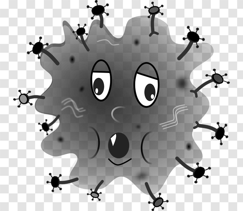 Microorganism Clip Art - Bacteria - A Cartoon Of Spherical Germs Transparent PNG