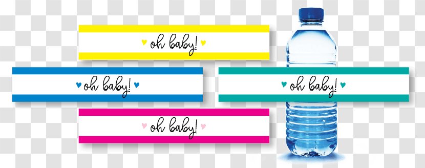 Water Bottles Label Baby Shower - Bottle - Labels Transparent PNG