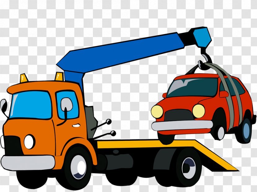 Car Commercial Vehicle Tow Truck Transport - Towing Transparent PNG