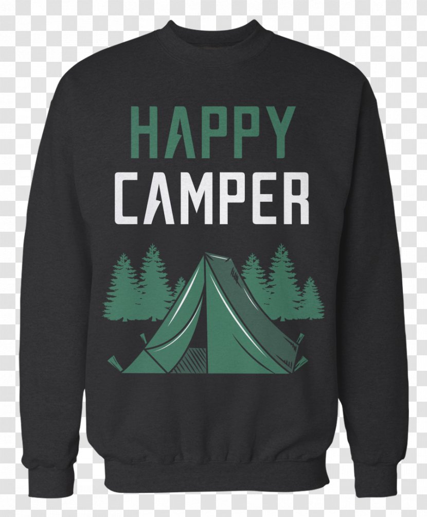 Christmas Jumper T-shirt Sweater Clothing - Sleeve - Happy Camper Transparent PNG