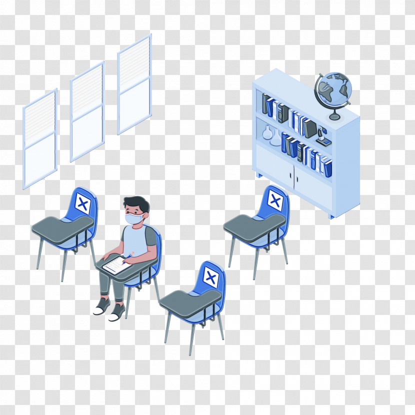 Chair Desk Cartoon Text Transparent PNG