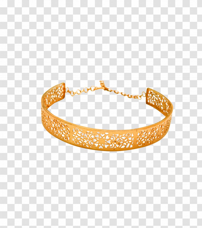 Choker Bangle Jewellery Necklace Gold - Clothing Accessories Transparent PNG