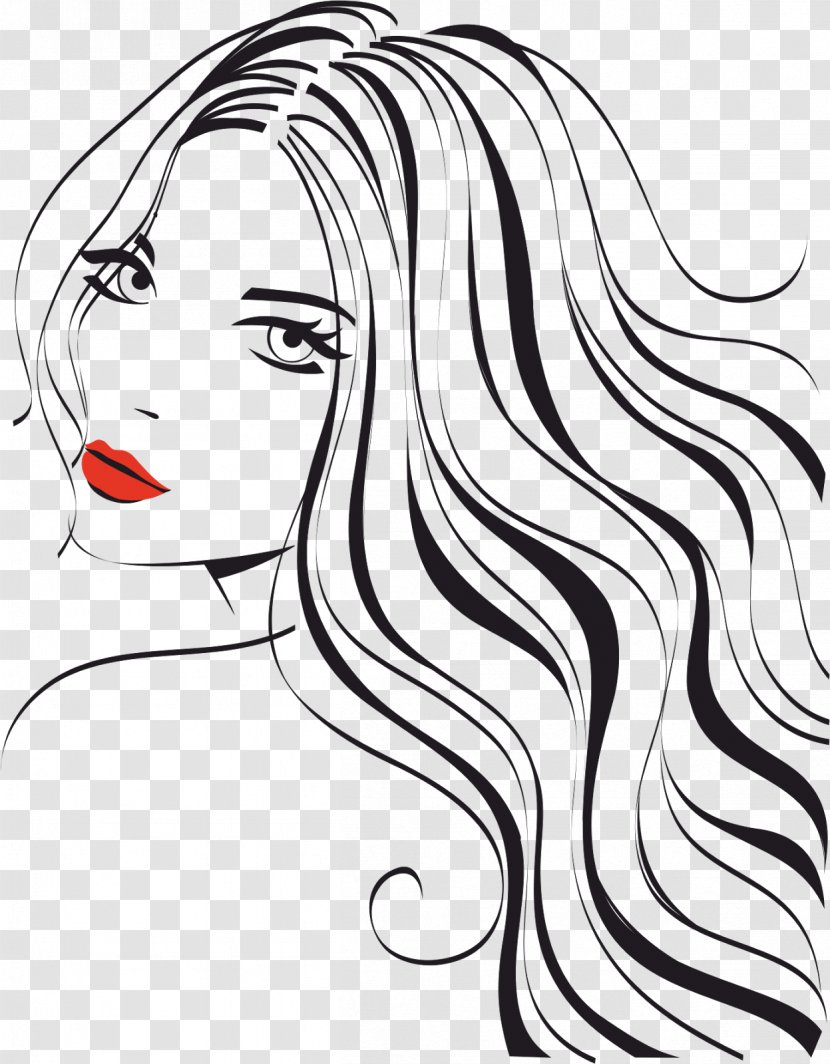 Woman Beauty Parlour Clip Art - Heart - Hairdressing Transparent PNG