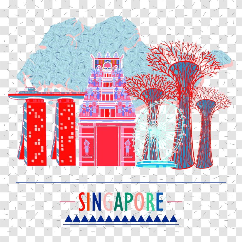 Singapore Flyer Tourist Attraction Illustration - Tourism - City Design Transparent PNG