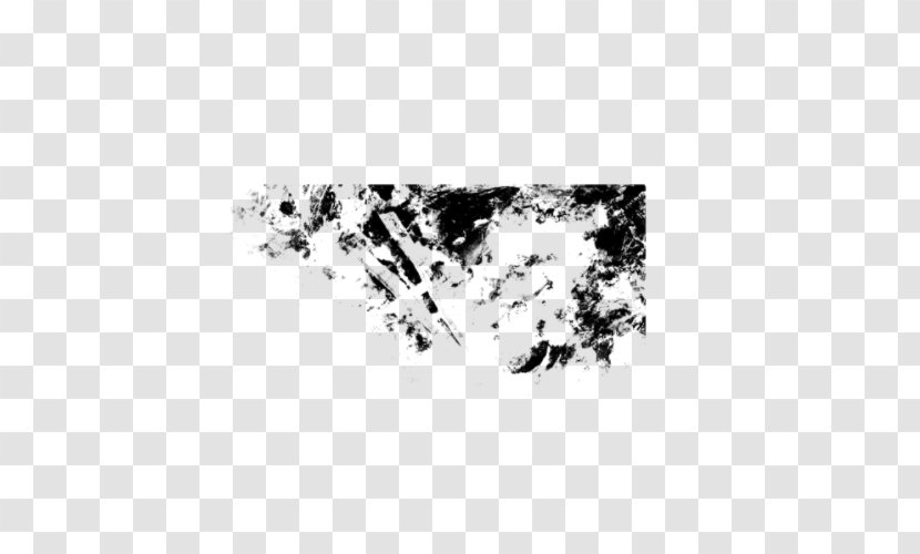 Monochrome Photography Painting Tree - Online And Offline - Paint Smudge Transparent PNG