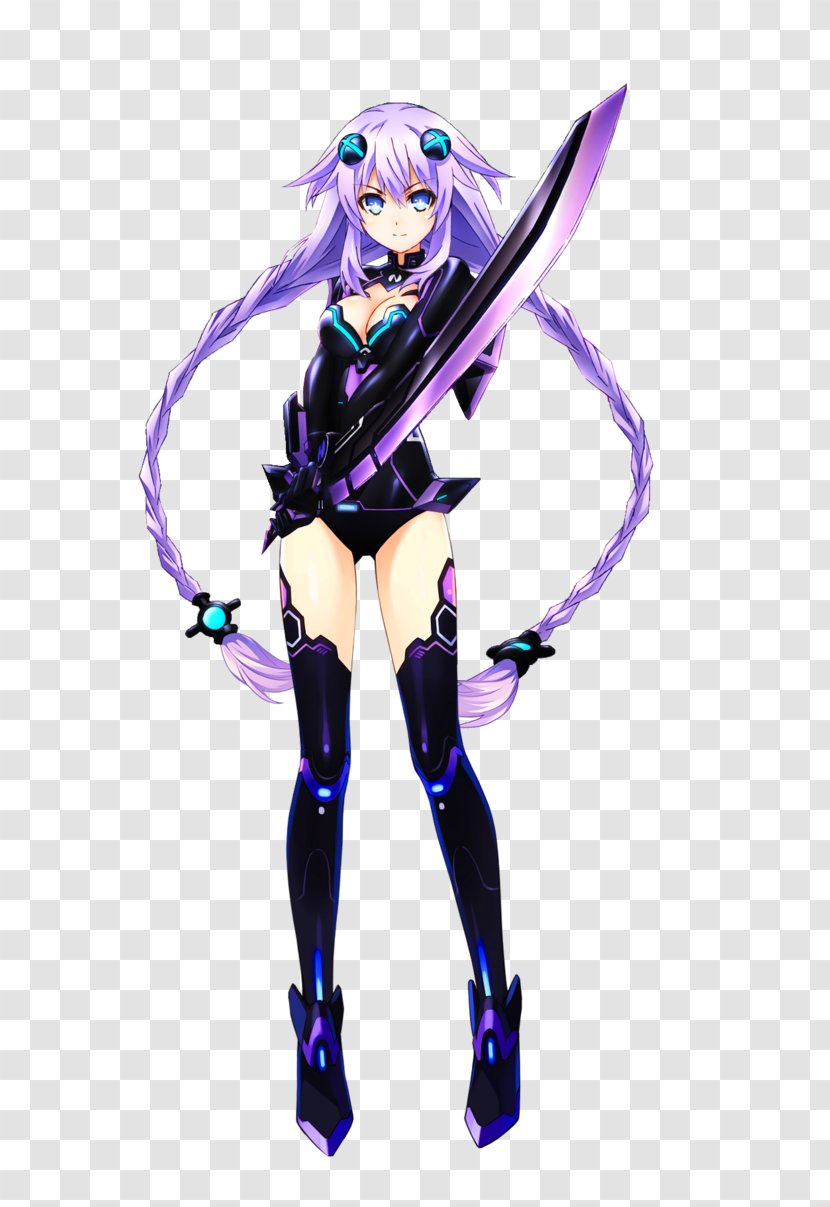 Hyperdimension Neptunia Victory Mk2 PlayStation 3 Rendering Video Game - Watercolor - Silhouette Transparent PNG
