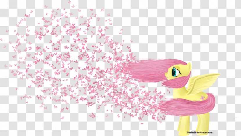 Fluttershy Rainbow Dash Rarity Pinkie Pie Twilight Sparkle - Petal - Fluttering Butterflies Transparent PNG