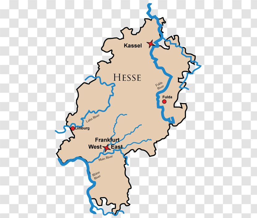 Province Of Kurhessen States Germany Map Location - Area - Wiesbaden Transparent PNG