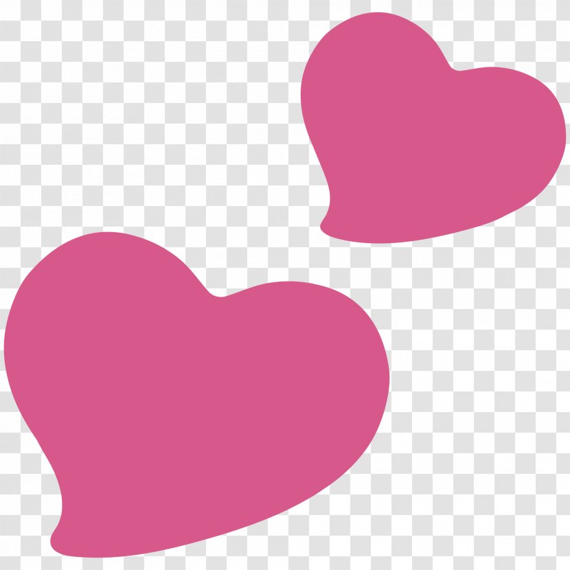 Emoji Heart Android Clip Art - Violet Transparent PNG