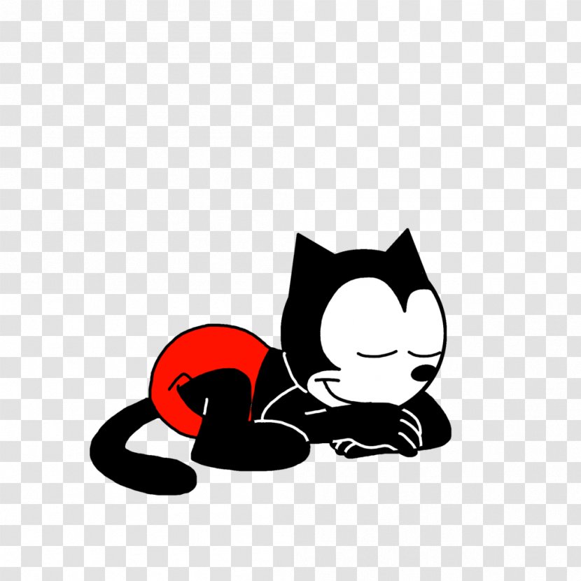 Felix The Cat Kitten Whiskers Paw - Like Mammal - Oswald Lucky Rabbit Transparent PNG