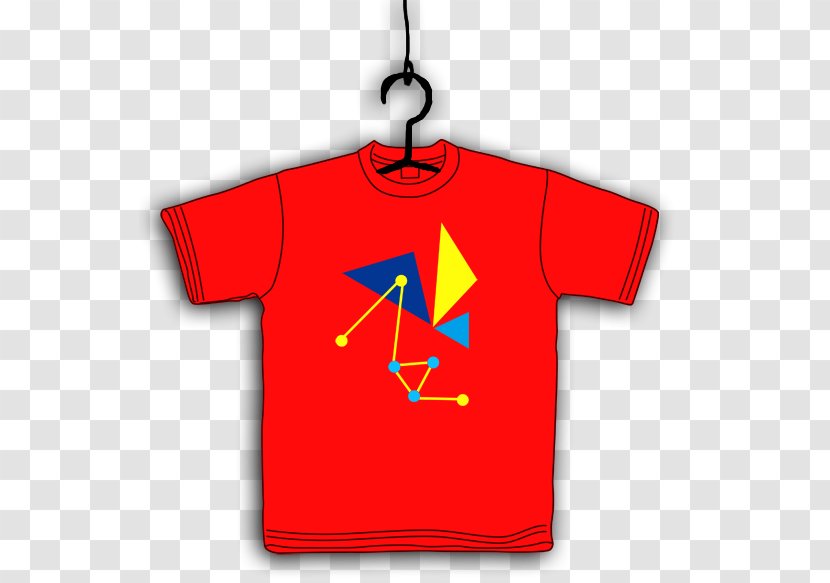 T-shirt Logo Line Sleeve Font - Red Transparent PNG