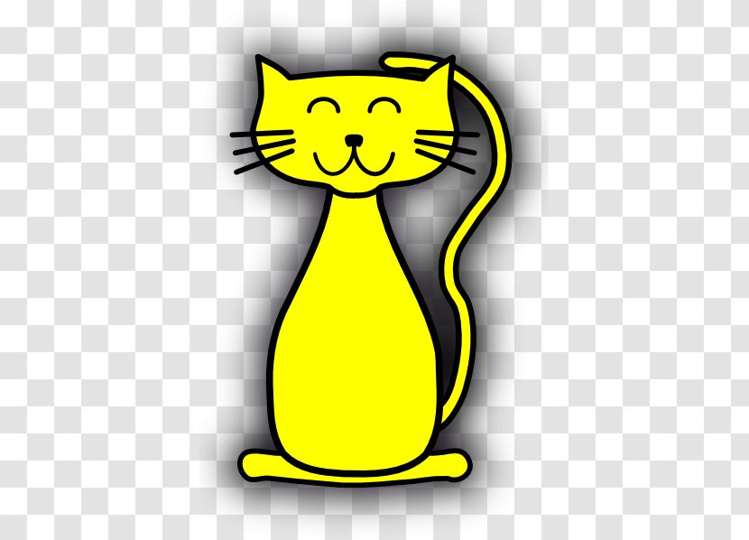 Cat Kitten Tiger Clip Art - Yellow Transparent PNG