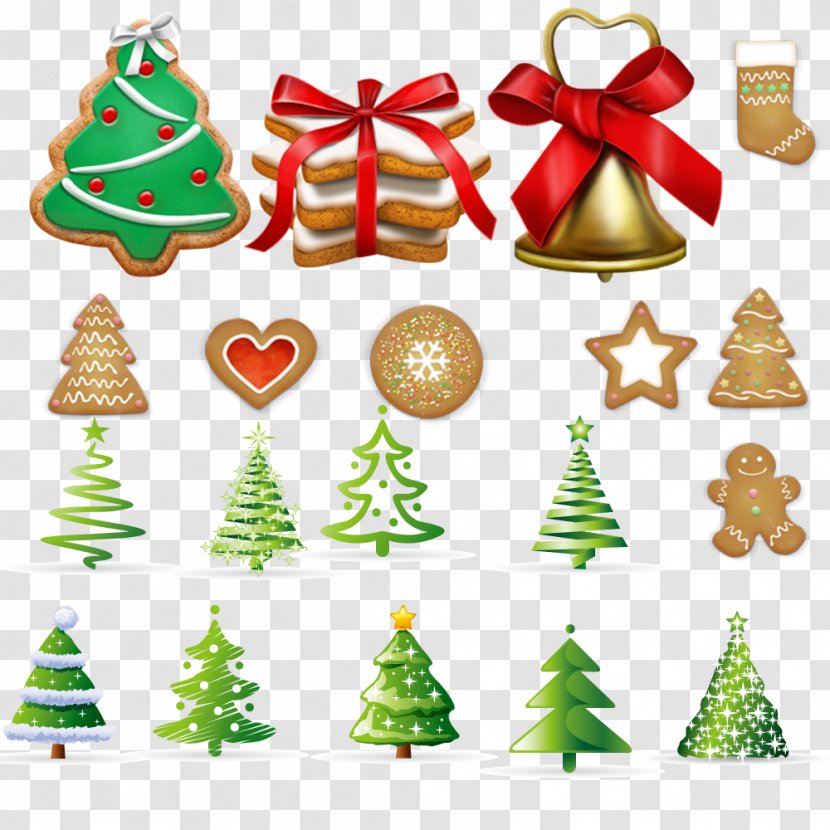Christmas Tree Ornament Cookie - Bell - Trees And Cookies Transparent PNG