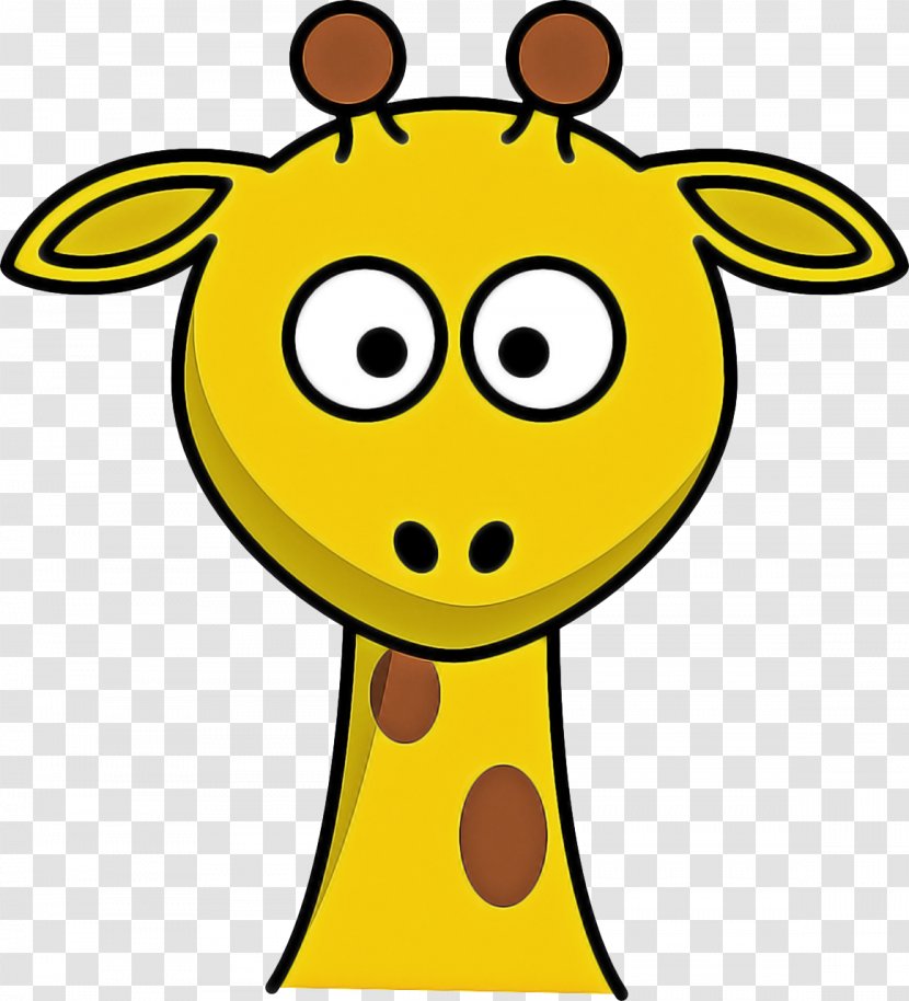 Giraffe Cartoon - Drawing - Smiley Pleased Transparent PNG