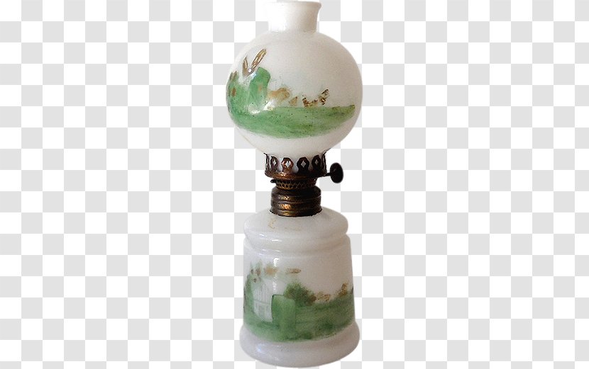 Milk Glass Oil Lamp Vase - Light Fixture Transparent PNG