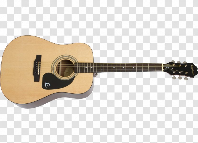 Epiphone Les Paul 100 Musical Instruments Acoustic Guitar - Silhouette Transparent PNG