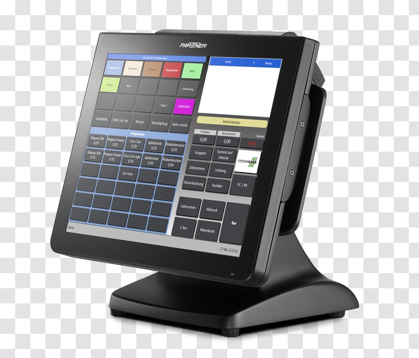 Computer Terminal Point Of Sale Touchscreen Kassensystem Cash Register Transparent PNG