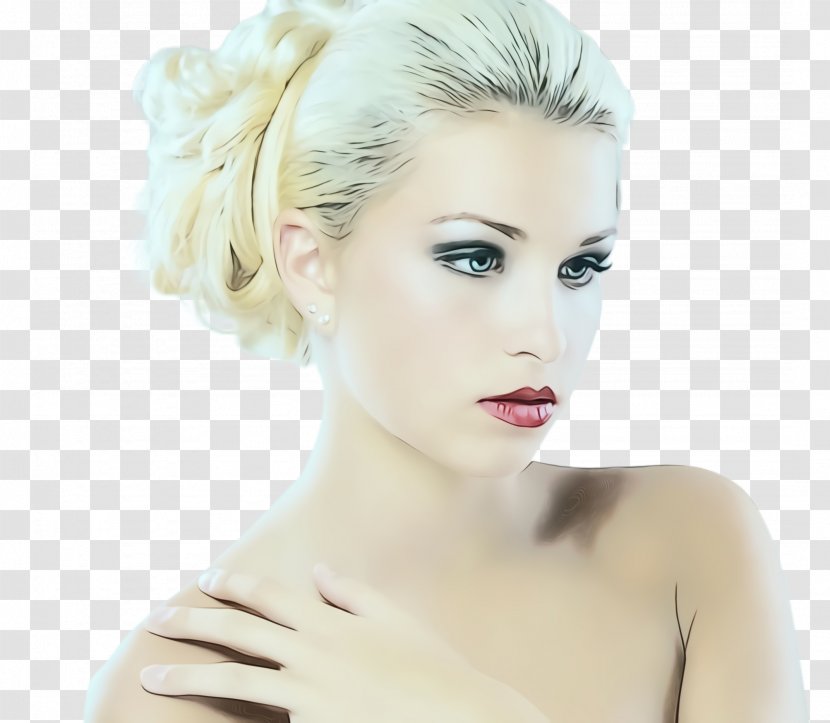 Blond Hair Coloring Eyelash Eyebrow - Brown - Beige Black Transparent PNG
