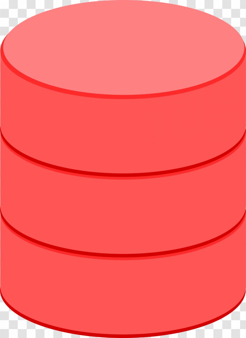 Database Clip Art - Server - Cliparts Red Transparent PNG