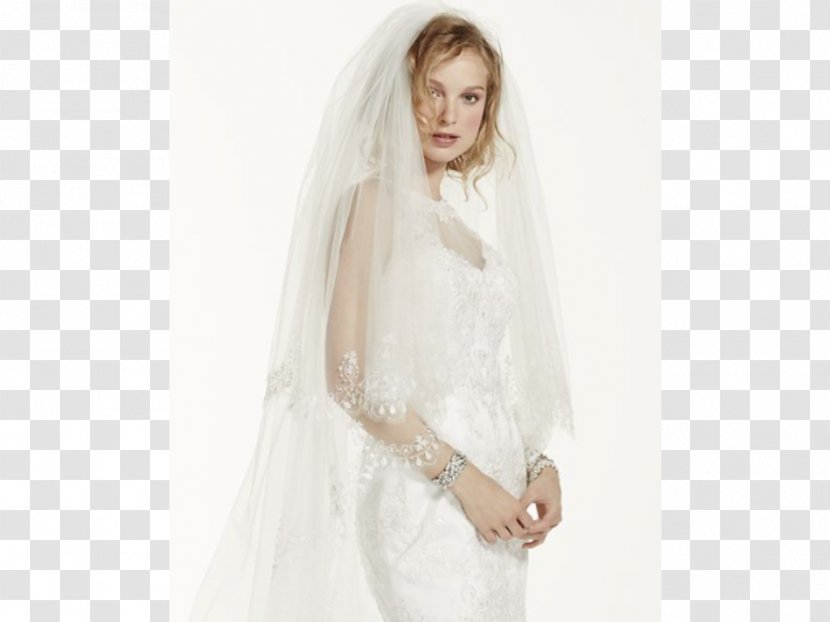 Wedding Dress Bride Veil Headpiece David's Bridal - Silhouette Transparent PNG