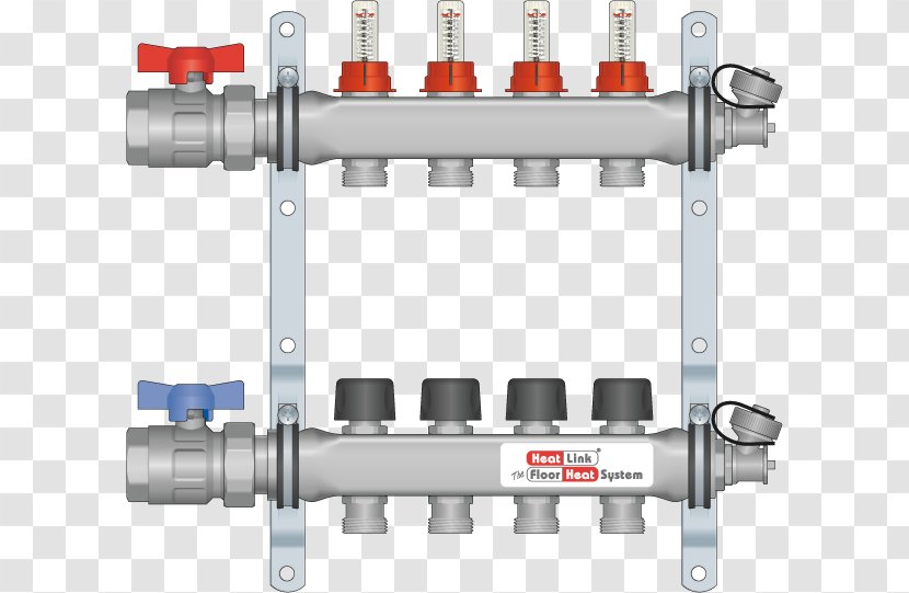 Manifold Flow Measurement Cylinder Steel Hose - Valve - Snow Transparent PNG