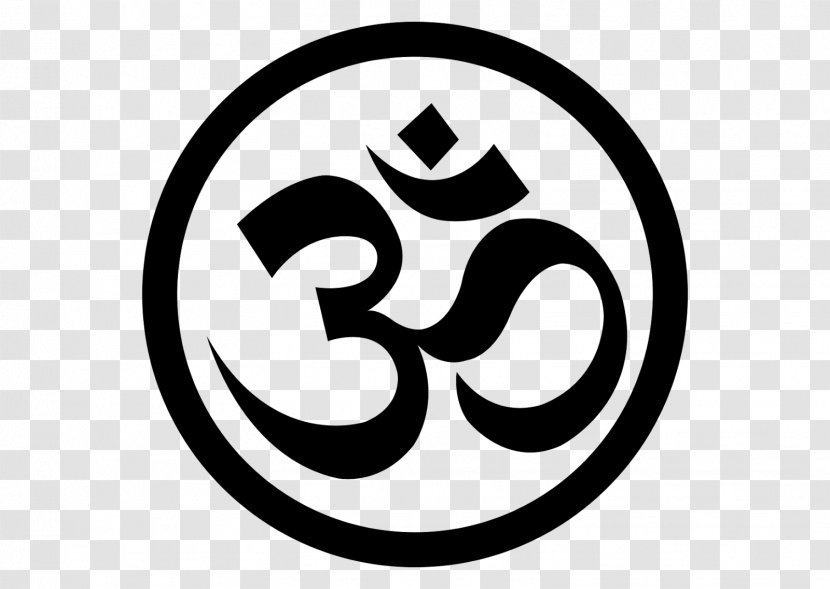 Om Symbol Logo Clip Art - Black And White - Sri Ganesh Transparent PNG