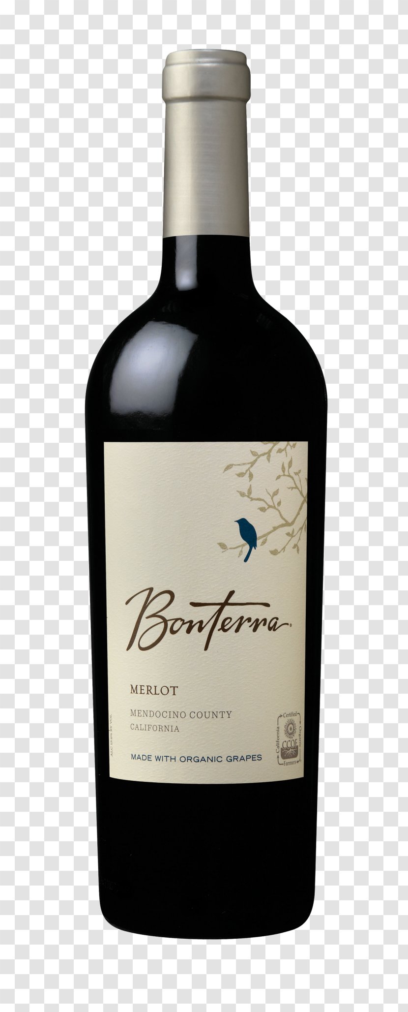 Bonterra Merlot Wine Cabernet Sauvignon Organic Food - Distilled Beverage Transparent PNG