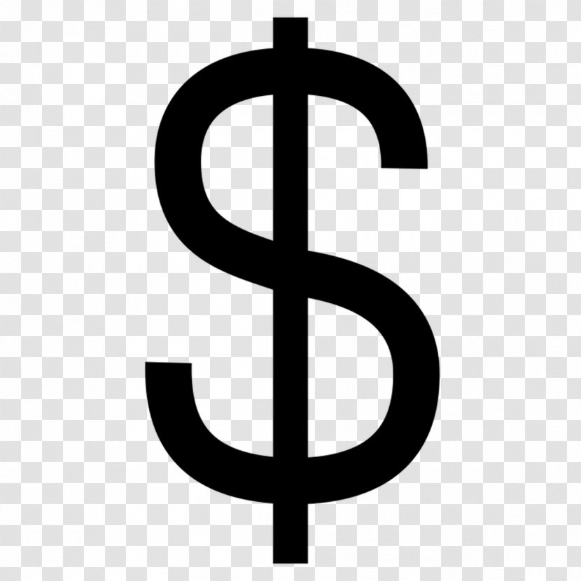 Dollar Sign United States - Text Transparent PNG