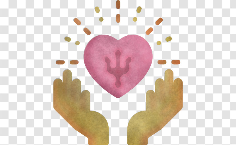 Heart Hand Pink Gesture Love Transparent PNG