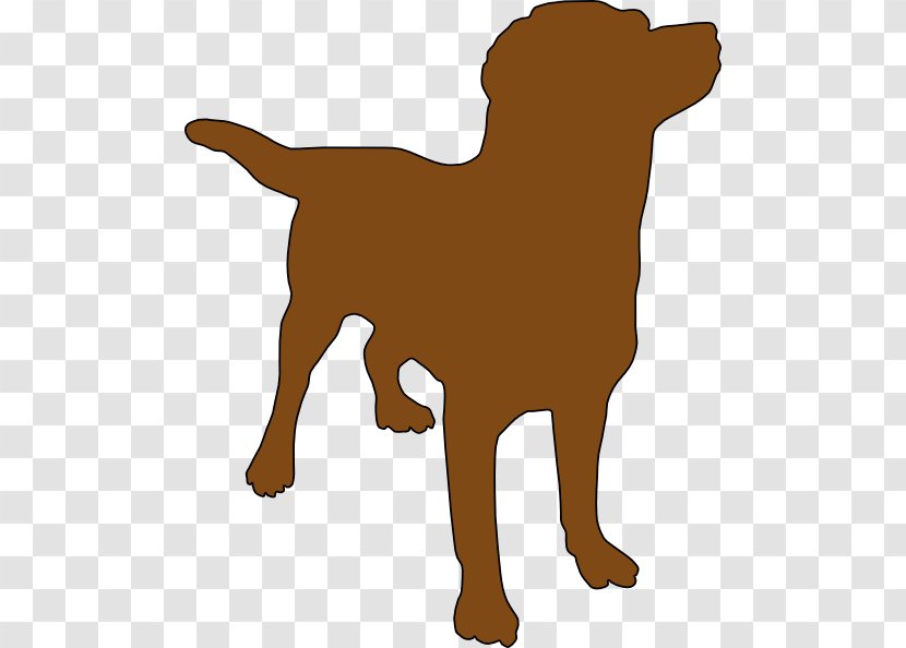 Labrador Retriever Puppy Silhouette Clip Art - Cat Like Mammal - Brown Dog Cliparts Transparent PNG
